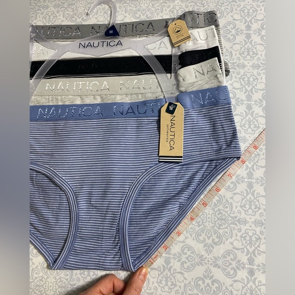 NWT Nautica Intimates Organic Cotton Hipster Panties, 5-Pack - Picture 15 of 16